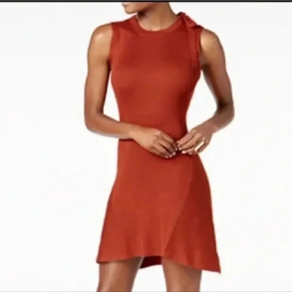 New Love Scarlett Women's Green Sleeveless Midi Outdoor Sweater Dress Size PM